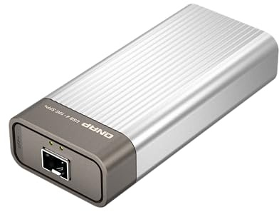 QNAP 10GbE SFP+ Network Adapter to USB 4 Type-C & Thunderbolt 3/4 Compatible (QNA-UC10G1SF)