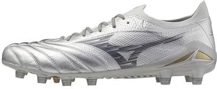 Mizuno herr Neo 4 Elite FG Boots Rugby, Galaxy Silver C Grå, 45 EU