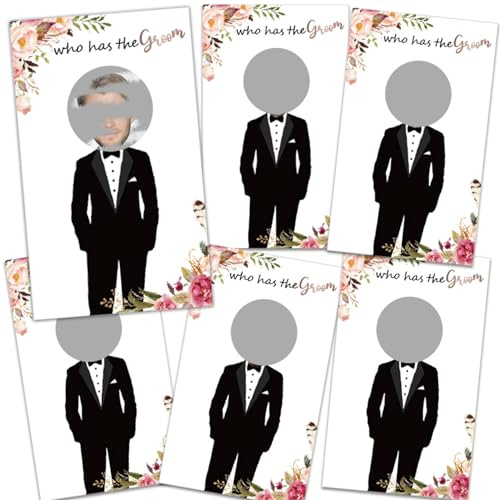 Brautparty-Spiele, 48 Stück, Wer hat den Bräutigam, Rubbelkarten, lustiges Brautparty-Spiel, Brautparty, Dekorationen, Junggesellinnenabschied, Spielideen