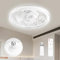 VIMAZ Ceiling Fans with Lights and Remote, 45w Small Led Ceilings Lights Timing Quiet, E27 Bulb Fixture, 3 Color 3 Speeds Dimmable Light Ceiling - Perfect for Small Spaces Bedroom Home Office