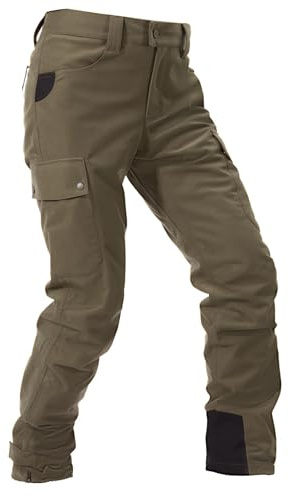 BASSDASH Walker Herren-Jagdhose, wasserdicht, atmungsaktiv, mit leisem Oberstoff zum Angeln, Truthahn-Upland