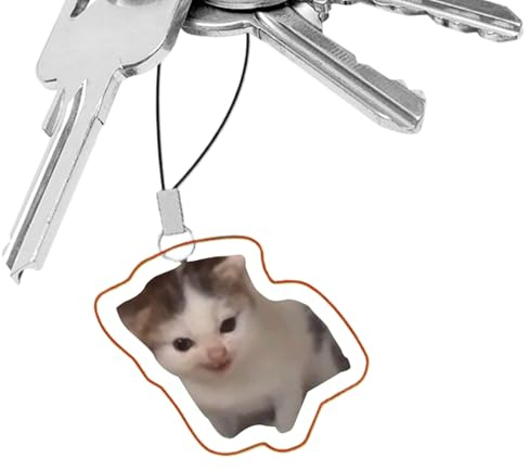 Generisch Witziger Handy-Anhänger - Tragbarer Taschenanhänger,Tragbarer Katzen Hund Emoticon Charm Für Handtasche Und Rucksack Deko