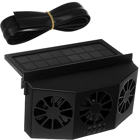 ARTSEWPLY Ventilateur de Fenêtre de Voiture Solaire Extracteur Air pour Véhicule Ventilation de Refroidissement