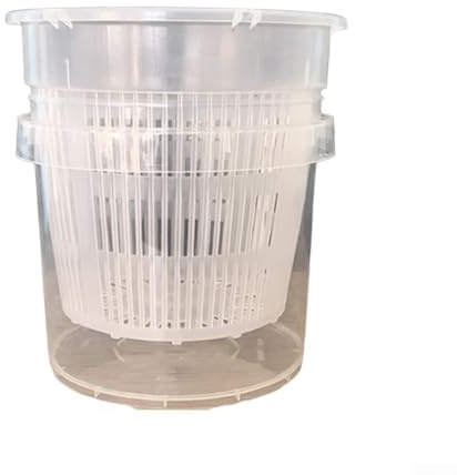 Nutup Vaso da fiori autoirrigante per orchidee, con sistema automatico di stoccaggio dell'acqua e cura delle radici, design in plastica per la decorazione della casa o dell'ufficio (16 cm, A)