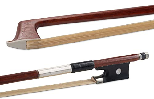 Gewa Violinbogen Massaranduba Schüler 1/16 Ebenholzfrosch, kantige Stange
