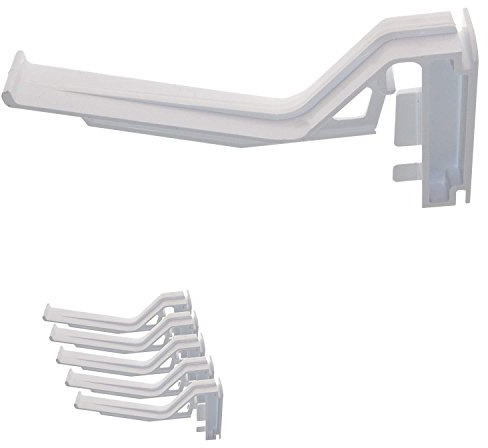 5 x White Eurocell CRS-8207 Conservatory Gutter Brackets for Eurocell Marshall Tufflex Overhead Hidden Clip