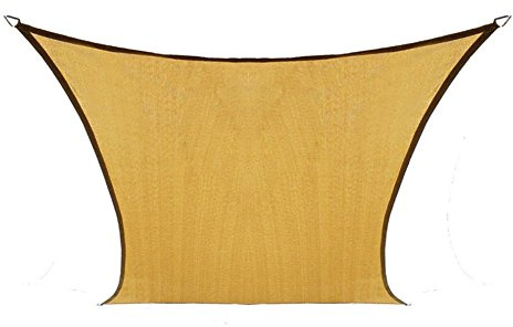 Coolaroo Coolhaven 473945 Vela triangolare ombreggiante con kit di ferramenta, 12' quadrato, Sahara