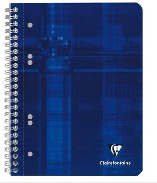 Collegeblock mikroperforiert mit Ringbuchlochung Clairefontaine, DIN A5+ 14,8x21cm, 80 Blatt, 90g, kariert 8572C