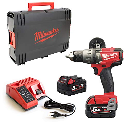 Milwaukee Akku-Schlagbohrschrauber Fuel M18FPD Plus HD-Box 2X 18 V/5, 0 Ah Li-Ion, 1 Stück, 4933451061
