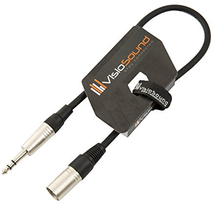 Cavo XLR Maschio a Jack 6.35mm TRS Stereo/Segnale bilanciato/Cavo Audio Cassa 0.5m Nero