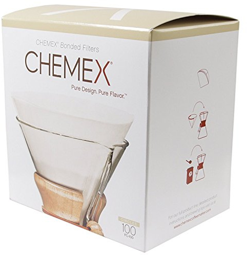 Chemex Kaffeefilter - FS-100 Gebunden (gefaltet) - 100 Stück