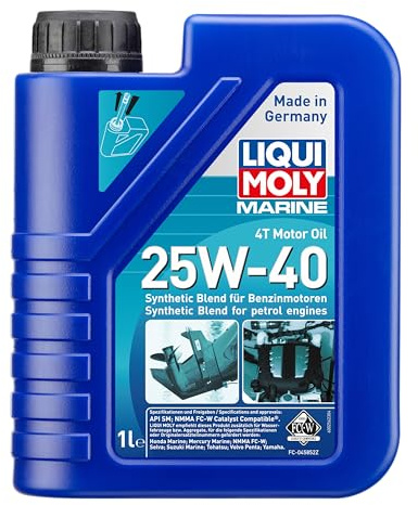 LIQUI MOLY Marine 4T Motor Oil 25W-40 | 1 L | Boot mineralisches Motoröl | Art.-Nr.: 25026