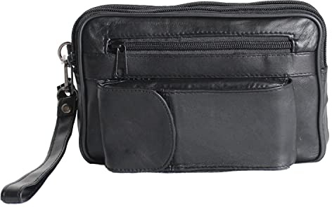 Sotala Herren Handgelenktasche Tasche Echt Leder Geld Herrentasche Handtasche Bag Umhängetasche
