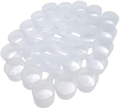 Supplement and Supply 1/4 Cup (4 Tablespoon | 2 Oz. | 60 mL) Long Handle Plastic Measuring Scoop for Coffee, Protein Powder, Pet Food, Spices, Grains, Dry Goods – Food-Grade BPA-Free (Pack of 25)