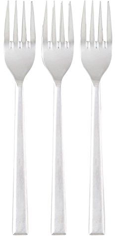 Gimel 518211 lot de 3 Fourchettes, Acier Inoxydable, Inox, 19 x 3 x 1 cm