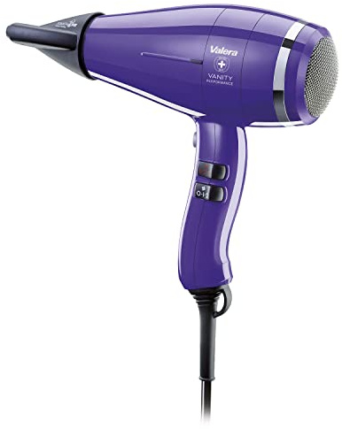 Valera Vanity Performance professioneller Ionen-Haartrockner für leises und schnelles Trocknen, 2400 Watt, Farbe Pretty Purple Lila