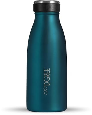 720°DGREE Borraccia Termica 350ml milkyBottle - Senza BPA, Prova di Perdite - Bottiglia Acqua Termiche in Acciaio Inox - Borracce Perfetto per Bevande Calde, Fredde, Bambini, Bambina, Scuola Materna