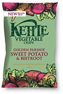 Kettle Lightly Salted Vegetable Crisps - 8x125g