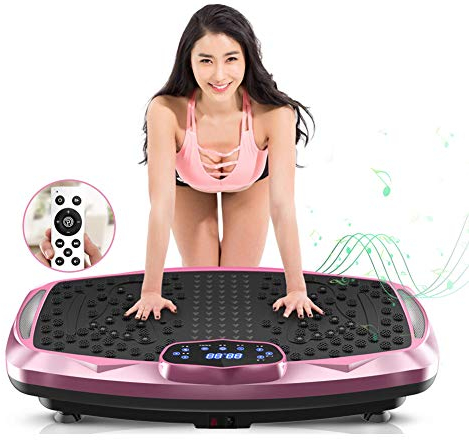 nimto Vibration Plate Exercise Machine Whole Body Workout Vibration Fitness Platform for Home Fitness & Weight Loss + BT + Remote, 99 Levels