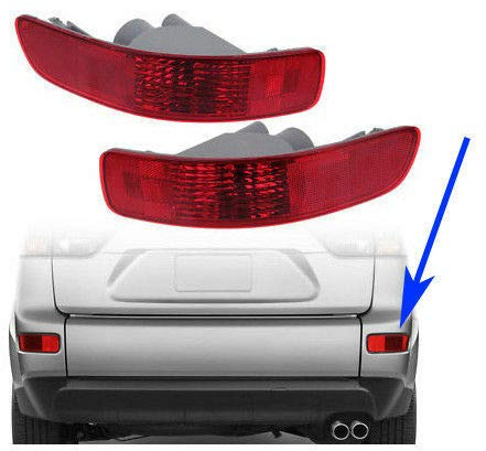 MACHSWON Rear Tail Fog Light Lamp Reflector Left/Right Rear Bumper Tail Fog Light Reflector Left/Right Compatible with Mitsubishi Outlander MK2 2006-2012