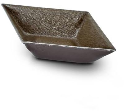 Erre4M Stampo per tartellette, confezione da 10 pezzi (Rombo liscio, 6 x 3,5 x 1h)