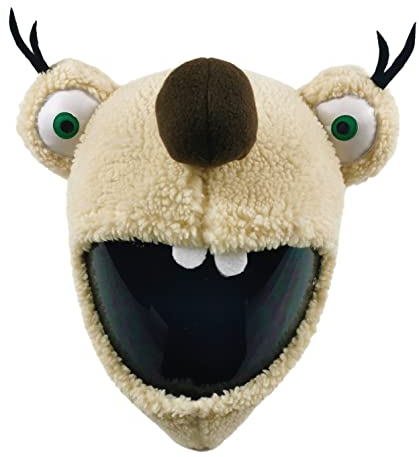 FunnyRiders Motorradhelm Überzug Plüsch Helmüberzug Motorrad - Lustig Motorrad Helm Überzug - Helmüberzug Motorradhelm - Hochwertiger Stoff-Cover Helm Deko