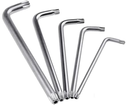 SPORTARC Juego de llaves Torx de seguridad de 10 piezas Torx llave larga estrella, T30 T20 T25 para T10 T15
