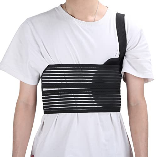 Corset de côtes cassées, Ceinture de Reliure de côtes et de Poitrine pour Hommes et Femmes, Ceinture de Protection de la Cage Thoracique pour Le Soutien des côtes douloureuses,L