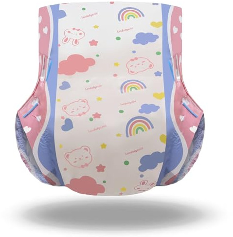 Landofgenie Windeln Für Erwachsene Erwachsenen Slip Windeln Erwachsene Baby Windel Liebhaber ABDL 10 Stück | 5000 ml Saugvolumen, hohe Saugfähigkeit, extra saugstark für die Nacht, Einmalgebrauch