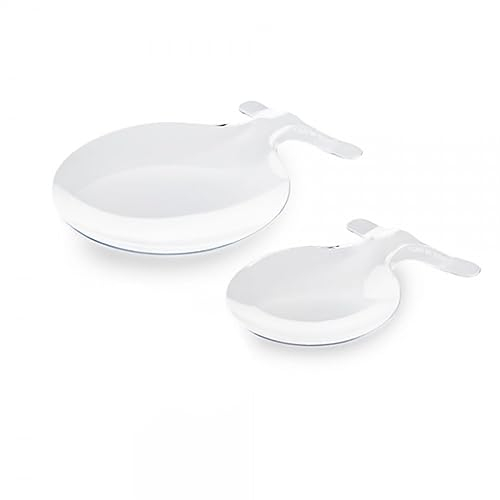 MAQA 50 pz Piattini dessert mini a conchiglia, ciotoline monoporzione trasparenti per assaggi aperitivo, finger food monouso 13x8.5 cm