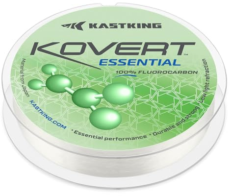KastKing Kovert Essential 100% Fluorocarbon Fishing Line,8LB,50Yds