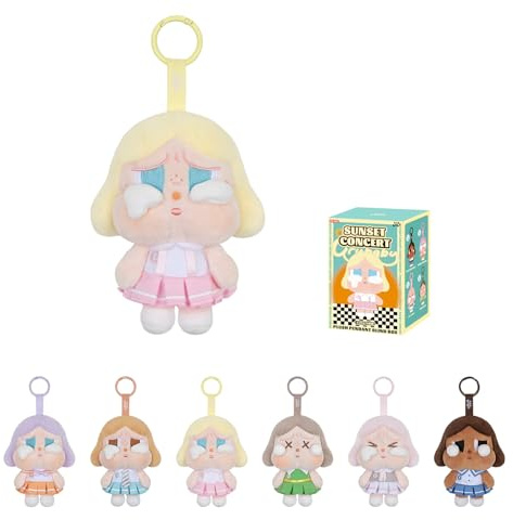 POP MART Crybaby Sunset Concert Series-Plush Pendant Blind Box, Crybaby Blind Box Figures, Random Design Action Figures Collectible Toys Home Decorations, Holiday Birthday Gifts, Single Box