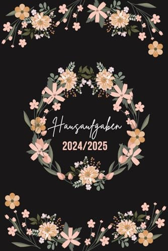 Hausaufgabenheft 2024 / 2025: Hausaufgabenplaner mit Datum für Grundschule und Gymnasium | Schulplaner für Teenager (Jungs und Mädchen) | 1 Woche auf 2 Seiten (A5)