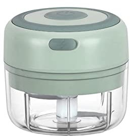 Mini hachoir électrique ménager avec deux, hachoir à légumes pour ail/oignons/légumes/salade/poivre