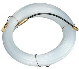 tensor de cables de poliamida 4 mm de diámetro y 20 m de longitud, en color blanco, ideal para sujeciones y organización de cables.