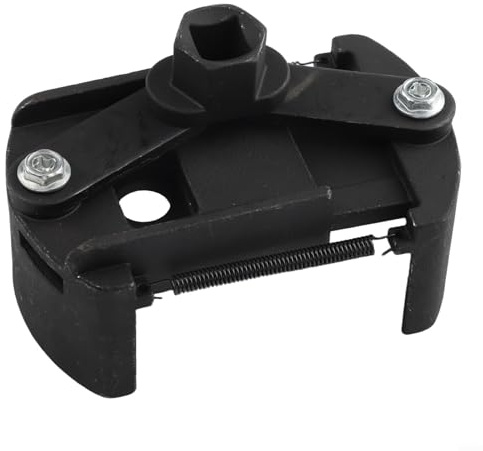 Fauhapyway Herramienta de extracción de llave de filtro de aceite, combustible ajustable de 2 mandíbulas de acero fundido con rango de 60-80 mm, 80-105 mm para mantenimiento automático (80-105 mm)