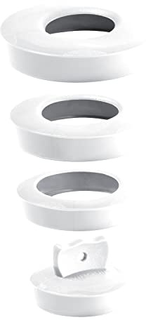 Wirquin 39224401 Kit bouchon universel pour vidage Ø36 à Ø58 mm, blanc