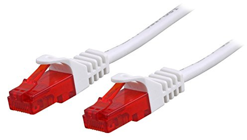 BIGtec LAN Kabel 20m Netzwerkkabel Ethernet Internet Patchkabel CAT.6 weiß Gigabit für Netzwerke Modem Router Switch 2 x RJ45 kompatibel zu CAT.5 CAT.6a CAT.7 Stecker