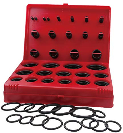 Tuhaoge Baduseal O-Ring-Set AS568 Standard Serie 382 Stück Hydraulische O-Ringe 30 Größen O-Ringe Sortiment