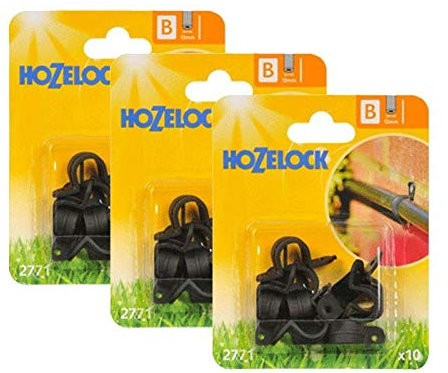 36 x Hozelock 2771 Supply Hose Clip 13mm Micro Irrigation Automatic Watering