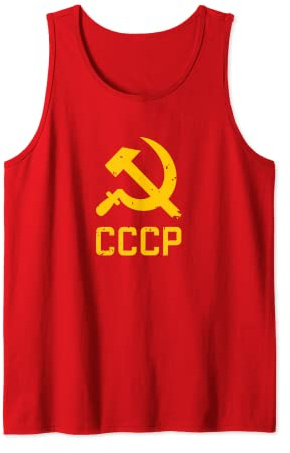 CCCP UdSSR Sowjetunion Hammer und Sichel Russland Russia Tank Top