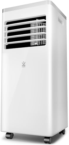 Avalla S-150 Aire Acondicionado Portátil 4 en 1-8000 BTU, Deshumidificador, Ventilador, Modo Sueño, 52dB, Mando, Pantalla Digital, Temporizador, Kit Ventana - Hasta 80m³