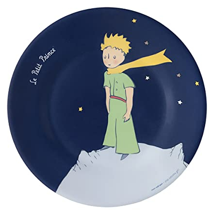 Le Petit Prince Plato de postre de 20 cm de diámetro, color azul marino
