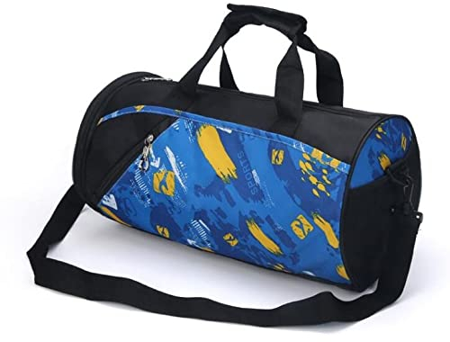 KLZUOPT Wanderrucksack Nylon Outdoor Wasserdicht Sport Gym Taschen Training Multifunktions-Umhängetasche mit unabhängiger Schuhtasche Reisehandtasche (Farbe: Typ C)