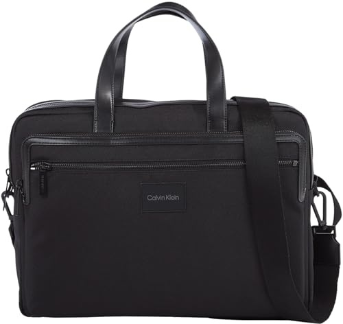 Calvin Klein Herren Laptoptasche Ck Remote Pro Conv. Laptop Bag mit Tragegriffen, Schwarz (Ck Black), Einheitsgröße