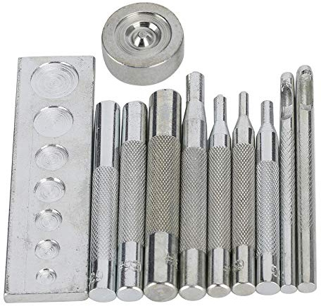 Kit de Punzón a Presión, Juego de Remaches, Hebilla a Presión, Herramienta de Ajuste, Alicates, Herramientas de Botón, Instalación, Broches de Presión Manual de Cuero