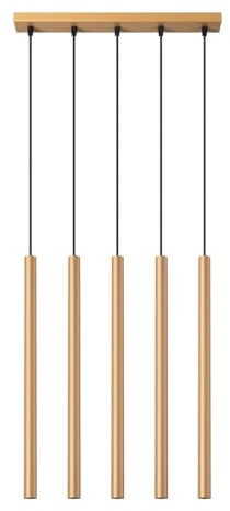 SOLLUX lighting Hängelampe Pendelleuchte Hängeleuchte Deckenlampe Lampe Decke Stahl 5 Flammig Pastelo