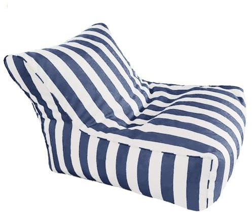 Flytande säcksäck for pool - Original vuxenstorlek flytande säcksäckar for vattenpool - Flytande säcksäck for pool - Randigt säcksäcksskydd for utomhusbruk(Dust blue-stripe)