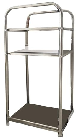 Ddewing Standing Shelf Stainless Steel Basin Stand Simple Floor Standing Living Room Small Side Table Bathroom Storage Storage Rack Heightened for Bathroom