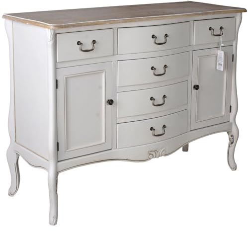 Vintage skåp vit byrå halvskåp barock byrå 117 cm hmb439 Palazzo exklusiv